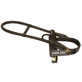 Amstaff Guid Harness Leather for Dog Assistance