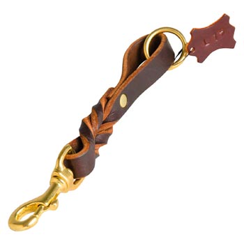 Leather Braided Amstaff Pull Tab for Daily walking